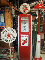 Texaco Station and Firechief Gas Pump