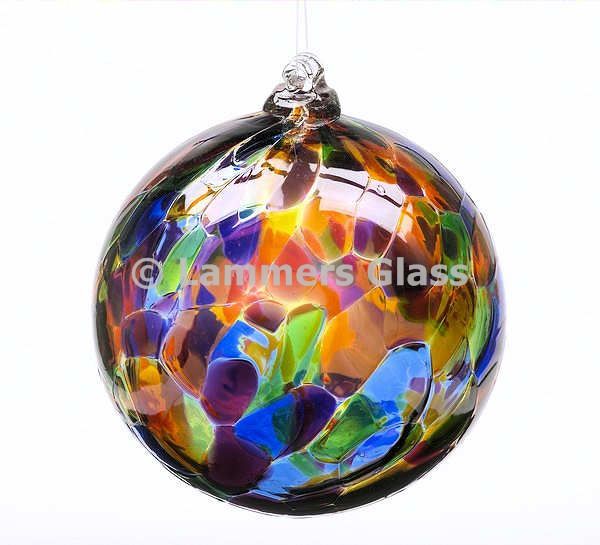 Festive Multi Blowwn Glass Friensdhip Ball