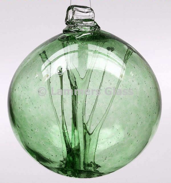 Green Blown Glass Witch Ball