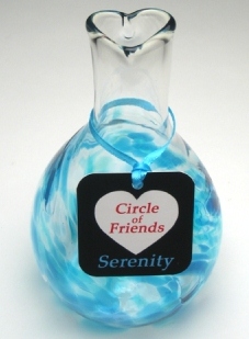Blown Glass Friendship Vase Serenity