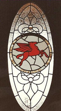 Mobil Pegasus Stained glass by Lammers