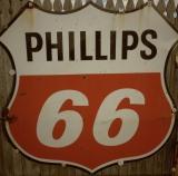 Original Phillips 66 Porcelain sign