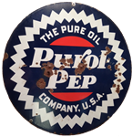 26.5" Original Purol - Pep porcelain sign