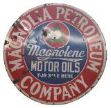 29.5" Original Magnolia Petroleum Porcelain sign