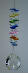 Pastel Hanging Crystal Prism Shakra Pastel w/ 30 mm