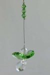 Green Hanging Crystal Prism Angel