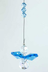 Aqua Hanging Crystal Prism Angel
