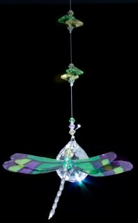 Green Dragonfly Hanging Prism