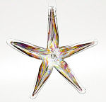 Festive Multi Blown Glass Starfish