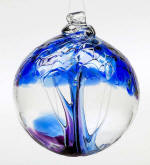 Winter Blown Glass  Tree of Life Ball