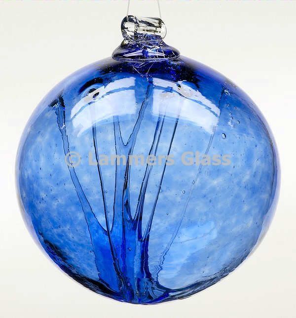 Cobalt Blown Glass Witch Ball