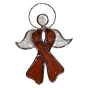 Stained Glass Cancer Angel - Amber
