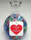 Blown Glass Friendship Vase - True Friend