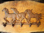 Cast Iron Horses Five Hook