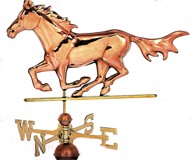 Solid Brass & Copper Horse Weather Vane