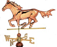 Horse Weathervane Solid Brass & Copper Horse Weather Vane