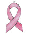 Stained Glass Pink Ribbon