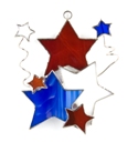 Stars & Fireworks Stained Glass Nightlight Suncatcher